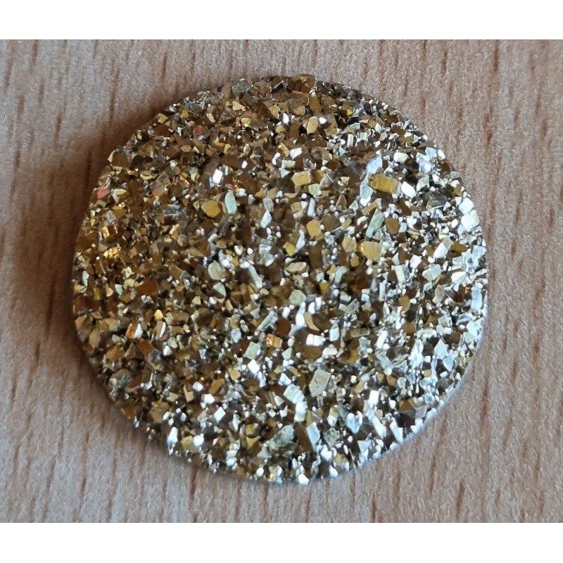 Deko Glitterstein gold
