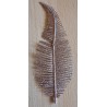 Deko Farnblatt altrosa/glitzer