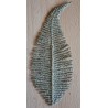 Deko Farnblatt champagner/glitzer