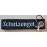 Filz Schlüsselanhänger Schutzengel anthrazit/silber