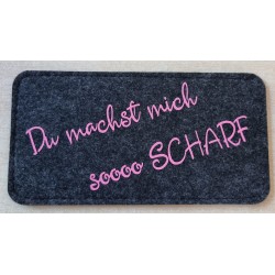 Filz Brillenetui soooo Scharf anthrazit/rosa