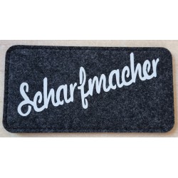 Filz Brillenetui Scharfmacher anthrazit/weiss