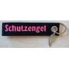 Filz Schlüsselanhänger Schutzengel schwarz/rosa