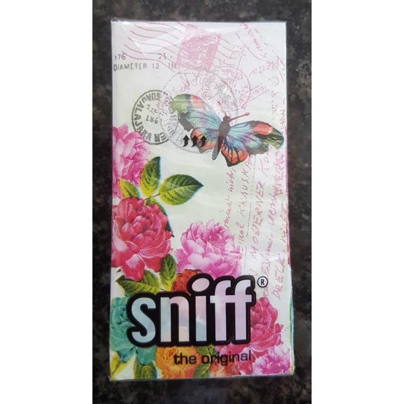 Taschentücher Blumen/Schmetterling