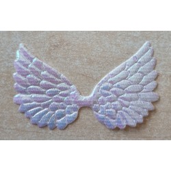Flügel aus Kunsstoff weiss/irisierend