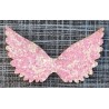Flügel Filz/Glitzer rosa
