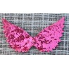 Flügel Filz/Glitzer pink
