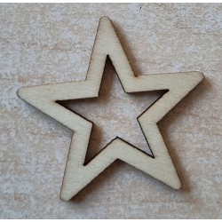 Holz Stern natur
