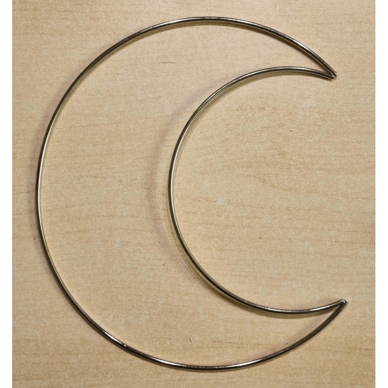 Metall Mond silber