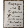 Schablone " Teufelchen im Blut..."