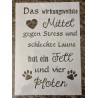 Schablone " Das wirkungsvollste Mittel..."