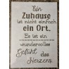 Schablone " Ein Zuhause..."