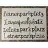 Schablone Leinenparkplatz