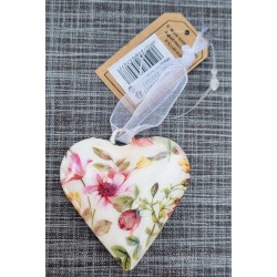 Metall Herz Blumenmuster
