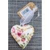 Metall Herz Blumenmuster
