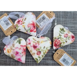 Metall Herz Blumenmuster