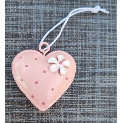 Metall Herz rosa