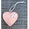 Metall Herz rosa