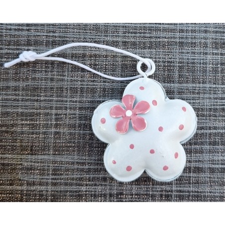Metall Blume weiss