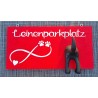 Leinenparkplatz rot