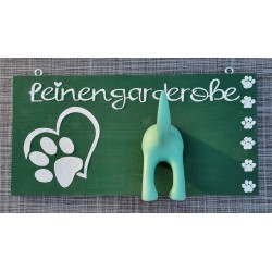 Leinengarderobe grün