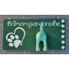 Leinengarderobe grün