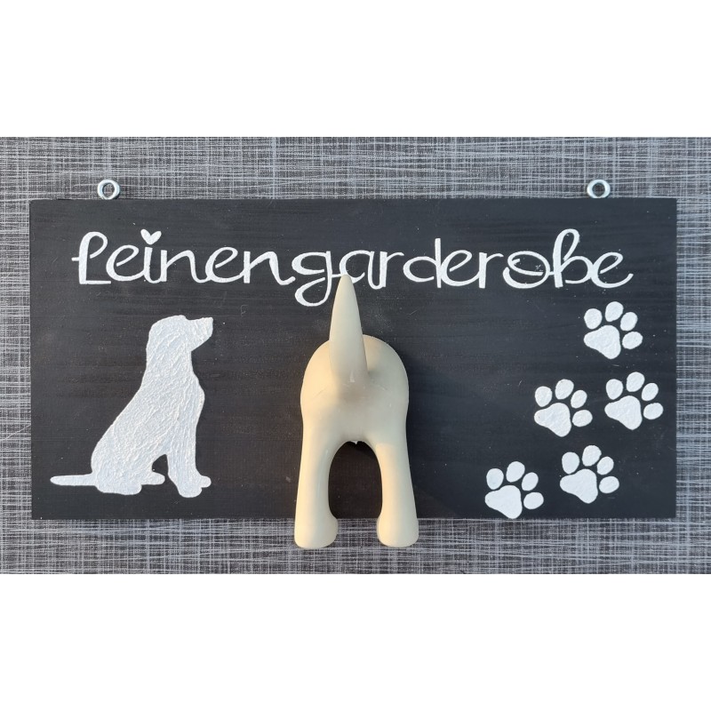 Leinengarderobe  schwarz