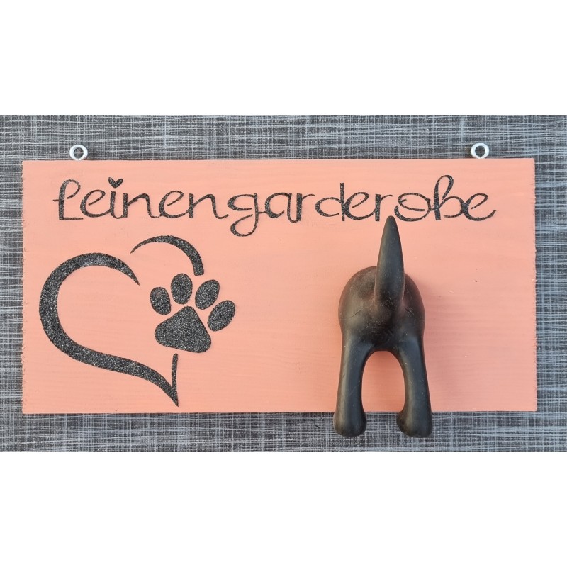 Leinengarderobe terracotta