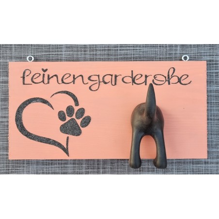 Leinengarderobe terracotta