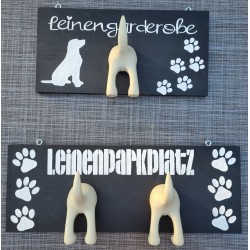 Leinengarderobe  schwarz