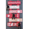 Leinenparkplatz rot/ lachs/ coralle