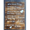Schild geflammt  " Gehe Deinen Weg..."