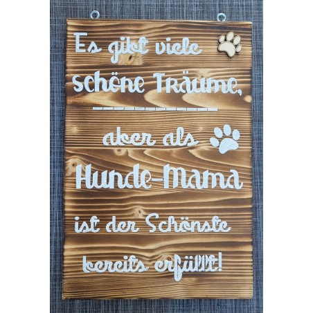 Schild geflammt  " Es gibt viele schöne Träume..."
