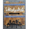 Schlüsselgarderobe geflammt  blau