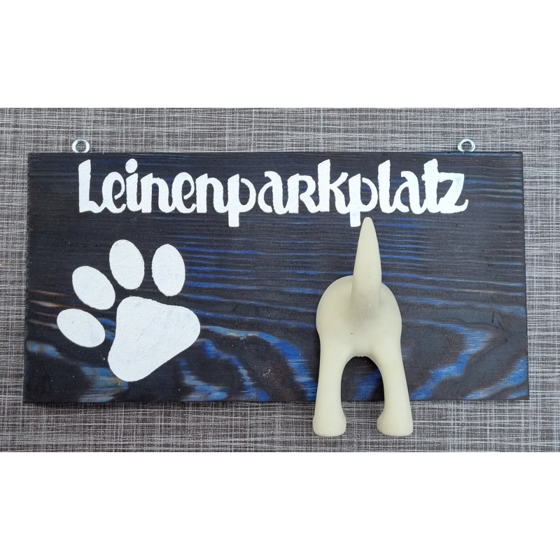 Leinenparkplatz blau