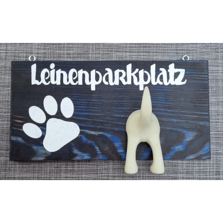 Leinenparkplatz blau