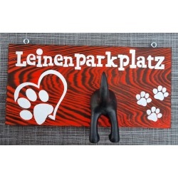 Leinenparkplatz dunkel orange