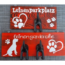 Leinengarderobe dunkel orange