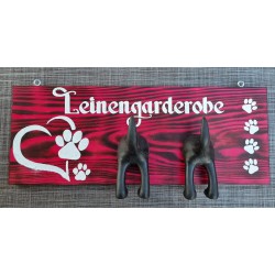 Leinengarderobe pink