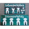 Leinenparkplatz türkis