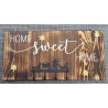 Schlüsselbrett "Home sweet Home" geflammt