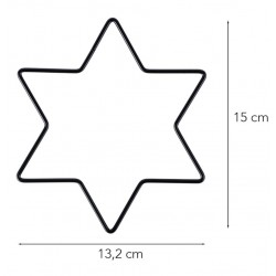 Metall Stern schwarz