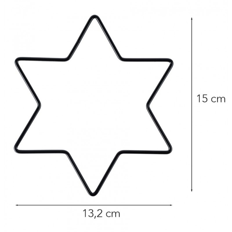 Metall Stern schwarz