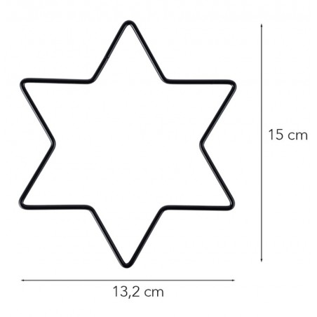 Metall Stern schwarz