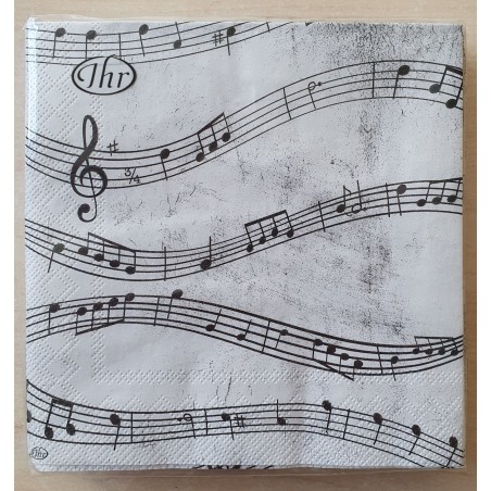 Servietten Musiknoten