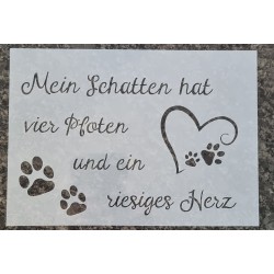 Schablone "Mein Schatten hat....."