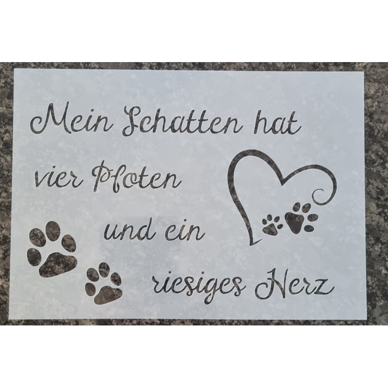 Schablone "Mein Schatten hat....."