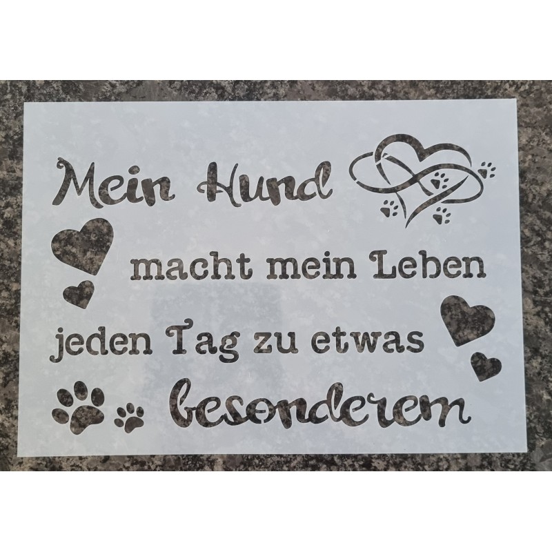Schablone "Mein Hund....."
