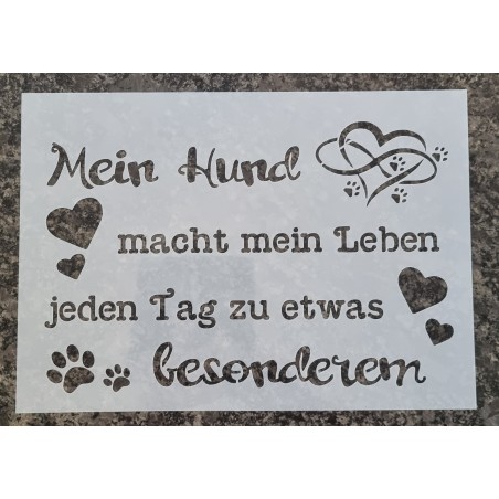 Schablone "Mein Hund....."