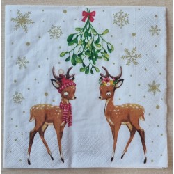 Serviette Zwei Reh